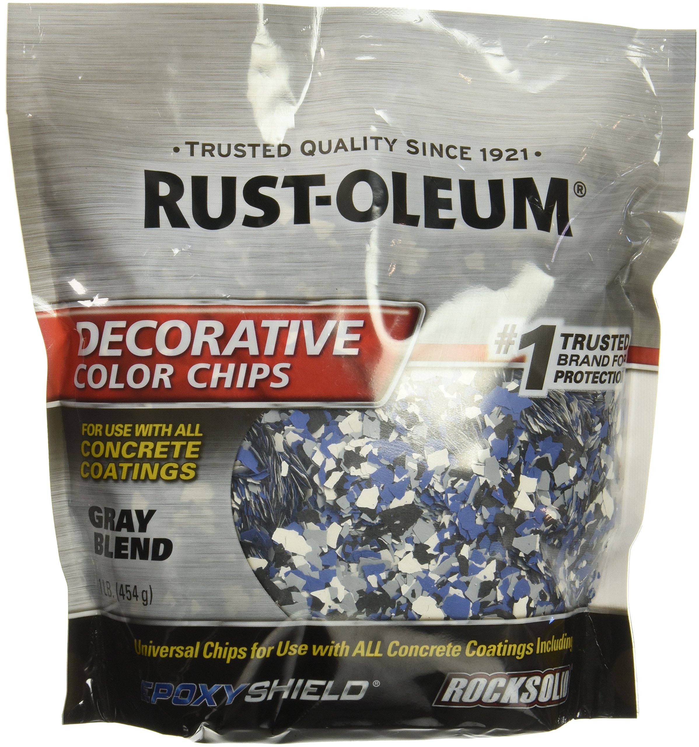 Rustoleum 301359 Decorative Color Chips Gray Blend 1lb