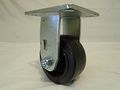 4 X 2 Rigid Caster Rubber Wheel On Steel Hub 350 Lbs Each 