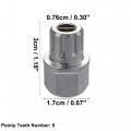X Autohaux 9pt Car Wheel Lock Key Nut For Volkswagen Vw Jetta Passat Golf Rabbit Gti Audi Spline Hex Keys With 9 Square Teeth