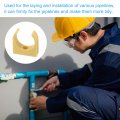 Uxcell 50pcs U-shaped Water Pipe Clamps Ppr Clips U Shaped Clip Fit For 32mm 1 26 Od Pipes And Tubing Hoses Support Yellow