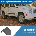 X Autohaux 1pcs Front Right Seat Belt Anchor Cover For Jeep Liberty 2009-2012 Dodge Black