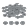 40pcs Screw Cap Covers 17mm Waterproof Plastic Decorative Caps For Phillips Cam Lock Nuts Self-tapping Screws Dark Gray 