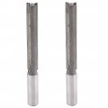 A121900ux15 Double Flutes Edges 1 2 Inches X 1 2 Straight Router Bit 2pcs 