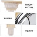 Mikikit 2 Pcs Toilet Lid Button Dual Push Ys Flush Tank Replacement Mansfield Parts Pusher Wc The Supplies White Plastic Oval