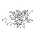 M1 2-0 25 X 5mm 50pcs Flat Round Head Screws 304 Stainless Steel Phillips Drive Machine Hardware Fastener For Furniture 