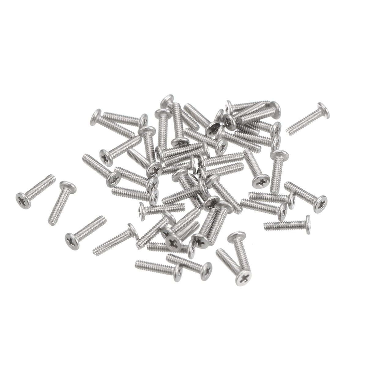 M1 2 0 25 X 5mm Flat Round Head Machine Screws 304 Stainless Steel Phillips Drive Hardware Fasteners For Furniture Connection