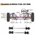X Autohaux 4pcs Front Rear Sway Bar Links K7275 K80898 Stabilizer Link Suspension Kit Ford Explorer 2006-2010 For Mercury