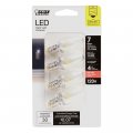 Feit Electric Bp7c7 827 Led 4 0 6w 7w Equivalent Lumen Candelabra Base Four Led C7 Night Light Bulb 2 1 H X 0 9 D 2700k Soft