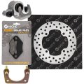 Niche Rear Left Brake Rotor Caliper Pad Kit For Polaris Rzr 570 Ace 500