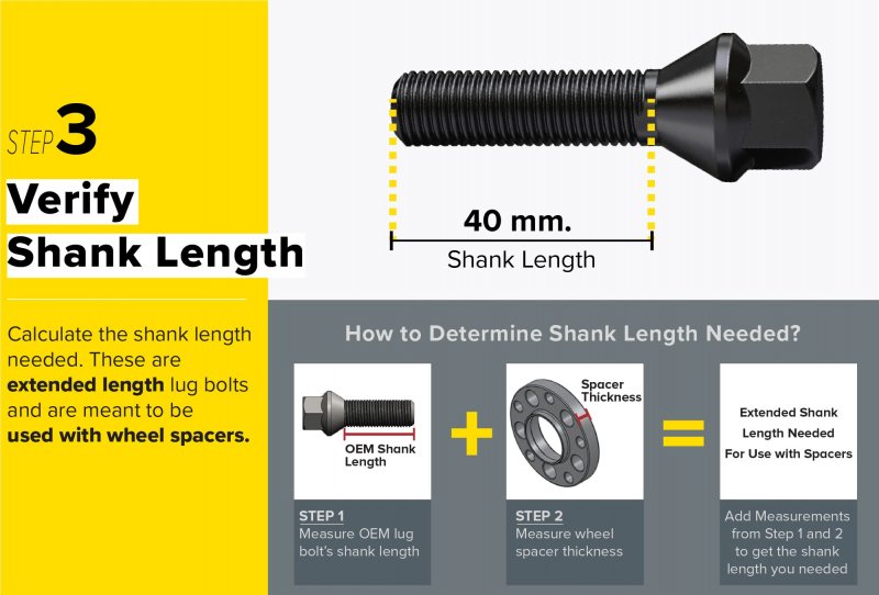Stancemagic 10pcs Extended Lug Bolts 14x1 5 40mm Shank Length Not Cone Seat For Audi Tt A3 A4 A5 A6 A7 A8 B5 B6 B7 B8 Vw Jetta