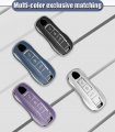Ontto Fit For Porsche 2020 2021 Key Fob Cover 911 Cayenne Panamera Taycan Case Glossy Tpu Protector Purple