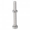 Uxcell M8 X 65mm Hex Head Screws Bolts Nuts Flat Lock Washers Kits 304 Stainless Steel Fully Thread Hexagon 6 Sets