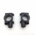 Htt Group Black 1 25mm Motorcycle Handlebar 10mm Mirror Thread Mount Holder Clamp Adaptor