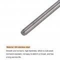 8 Pack 32 Inch M4 Threaded Rods Studs With Hex Nuts Pcs Stainless Steel Fully Threads 16 For Diy Beaded Garden Stakes 12
