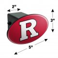 Rutgers Scarlet Knights Logo Oval Tow Trailer Hitch Cover Plug Insert