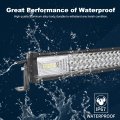 Auxtings 22 Inch 7d 324w Triple Row Led Light Bar Spot Flood Combo Beam Tri-row Straight Driving Waterproof 20000lm For Jeep