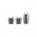 Pilot 3 Piece Pedal Pads Silencer Aluminum Black Pm-267 