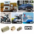 X Autohaux 35pcs Motorcycle Brake Line Tube Fittings 3 16 Hydraulic Lines Union Durable Pipe Connector