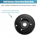 Uxcell Belt Tensioner Pulley Assembly Accessory Tightener No 1192001470 For Mercedes-benz Slk 230 1998-2004 Black Metal