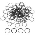 100pcs Round Wire C-clips 70mn Carbon Structural Steel Internal Snap Rings Retaining For 9mm Hole Black 