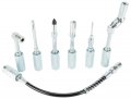 W50049 Cordless Grease Gun Accessories 7 Piece Kit With 12 In Hose Extension 90 Degrees And 360 Couplers Precision Nozzles 