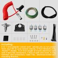 Misakomo Universal Towed Vehicle Wiring Kit For 6-wire To 7-wire Adapter Coiled Cord Combinations Complete Diode Fits Rv