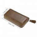 Uxcell Leather Car Key Fob Case Holder Smart Keychain Protector Cover Universal For Men And Women Khaki