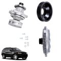 Water Pump Metal Impeller Fan Clutch Pulley Kit For 323i 1999 2000 325ci 2001 2006 Part Number 11517527799 11527505302 