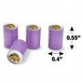 Bluegill Fishing 1 Valve Stem Caps For Tire Rim Wheel Aluminum Purple