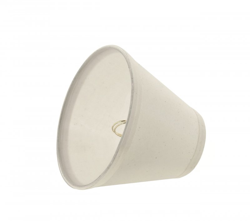 Aspen Creative White 32118-2 Small Hardback Empire Shape Chandelier Clip-on Lamp Shade Set 2 Pack Transitional Design 6 Bottom