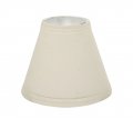 Aspen Creative White 32118-2 Small Hardback Empire Shape Chandelier Clip-on Lamp Shade Set 2 Pack Transitional Design 6 Bottom