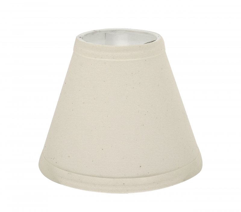 Aspen Creative White 32118-2 Small Hardback Empire Shape Chandelier Clip-on Lamp Shade Set 2 Pack Transitional Design 6 Bottom