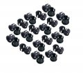 Honbay 100 Pieces Black Plastic 5mm Led Holder Light Mounting Holders On Panel 