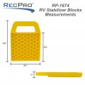 Recpro Rv Jack Stabilizer Pads 4 Pack