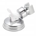 Uxcell Shower Head Holder Adjustable Suction Cup Wall Mount Handheld Bracket 105mm White Silver Tone