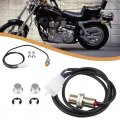 Surakey Motorcycle Speedometer Replacement Kit Universal Motorbike Digital Odometer Sensor Cable With 2 Magnets Instrument