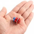 Uxcell Latching Metal Push Button Switch 19mm Mounting Dia 1no Spst Red Led Light High Round Head 1pcs
