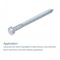 Uxcell Hex Lag Screws M8 X 100mm Carbon Steel Zinc Plated Half Thread Self-tapping Bolts For Wood Screw 15pcs