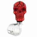 Abfer Skull Turning Asisting Wheel Handle Brody Knob Car Steering Suicide Spinner For Most Vehicles Trucks Red 