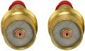 Riverweld Tig Gas Lens Collet Bodies Large Diameter 45v6s 1 16a  1 6mm Orifice Fit Sr Wp 9 20 25 Welding Torch 2pk 