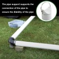 Rulline Pipe Stands For Rv And Camper Sewer Waste Connection System White