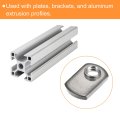 Slide In T Nut With Offsethread 50 Pieces 5 16 18 304 Stainless Steel Nuts For T Track Extrusions Silver