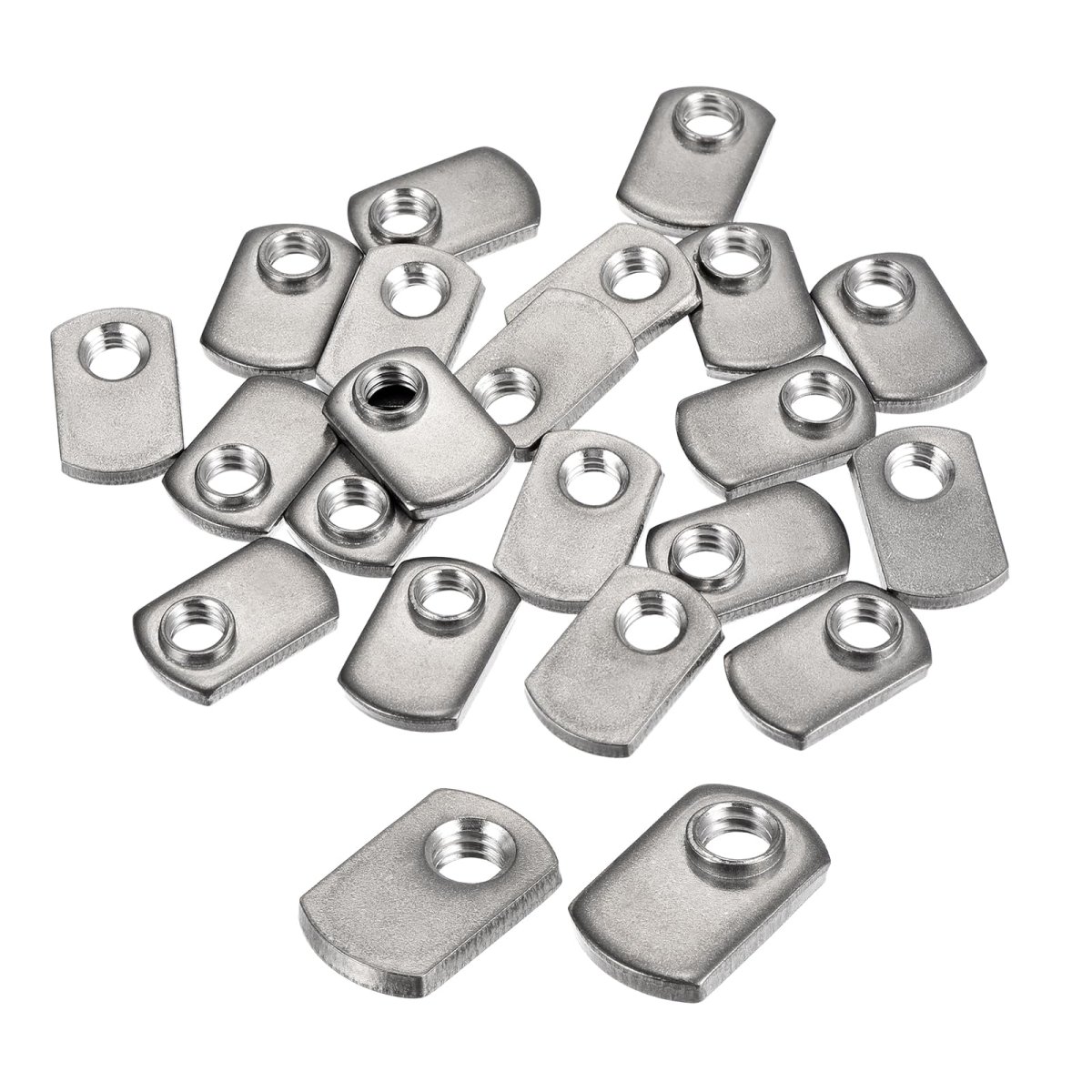 Slide In T Nut With Offsethread 50 Pieces 5 16 18 304 Stainless Steel Nuts For T Track Extrusions Silver