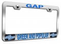 Gap Greek And Popular Chrome Metal License Plate Frame Tag Holder Z4