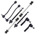 8pc Set Front Suspension Kit Fit 1998-2003 Ford Ranger 1998-2004 For Mazda B4000 Inner Outer Tie Rod End Sway Bar Link