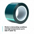 3m Polyester Tape 8992 Thermal-resistant Clean Removal Green Color 2 Mil 3 In X 72 Yd 12 Rolls Case