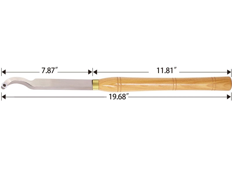 19 68 Inches Wood Turning Tools Mini Radius Swan Neck Hollower Carbide Tipped Lathe Chisel Tool Bar With Ci3 12mm Round Insert