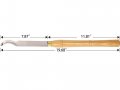 19 68 Inches Wood Turning Tools Mini Radius Swan Neck Hollower Carbide Tipped Lathe Chisel Tool Bar With Ci3 12mm Round Insert