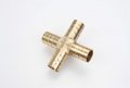 Autobahn88 4-way Cross Brass Copper Vacuum Hose Joiner Connector Od 16mm 0 64
