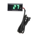Motorcycle Digital Water Temperature Universal Dc12v Lcd Screen Slim High Compatibility Green Backlight